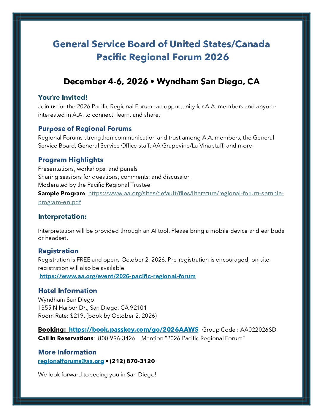 Forum regionale del Pacifico 2026