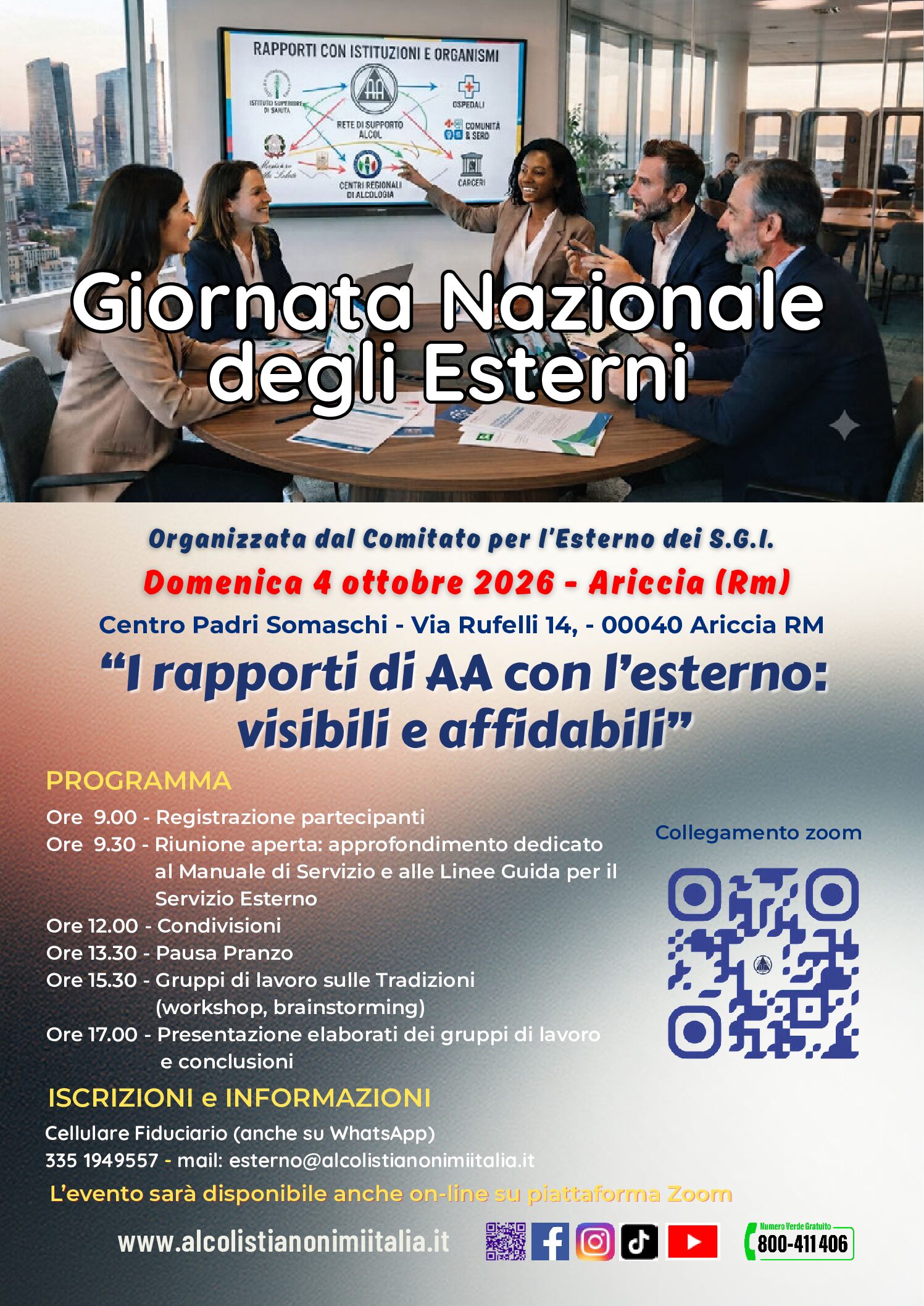 Locandina Giornata Nazionale Esterni Ariccia 04 10 2026